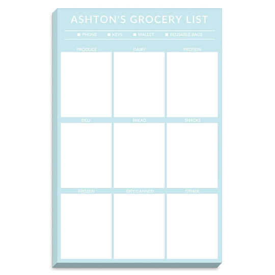 Large Squares Grocery List Notepads